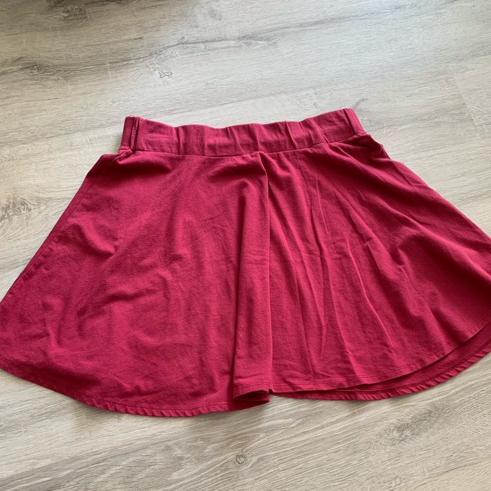 Red skirt